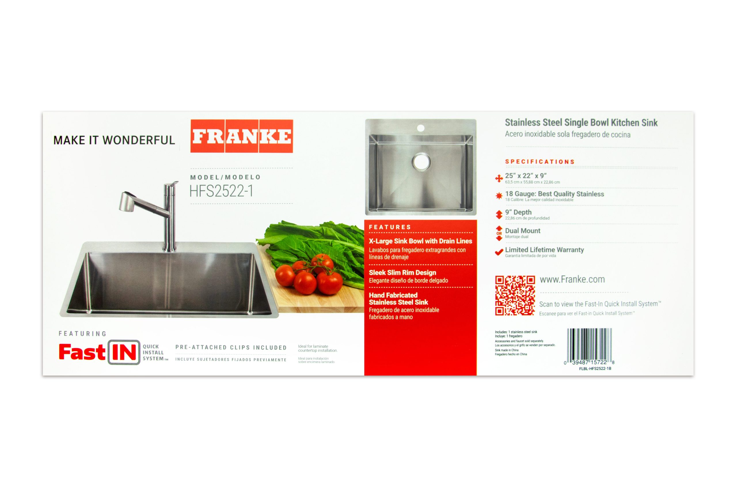 Franke Sink label